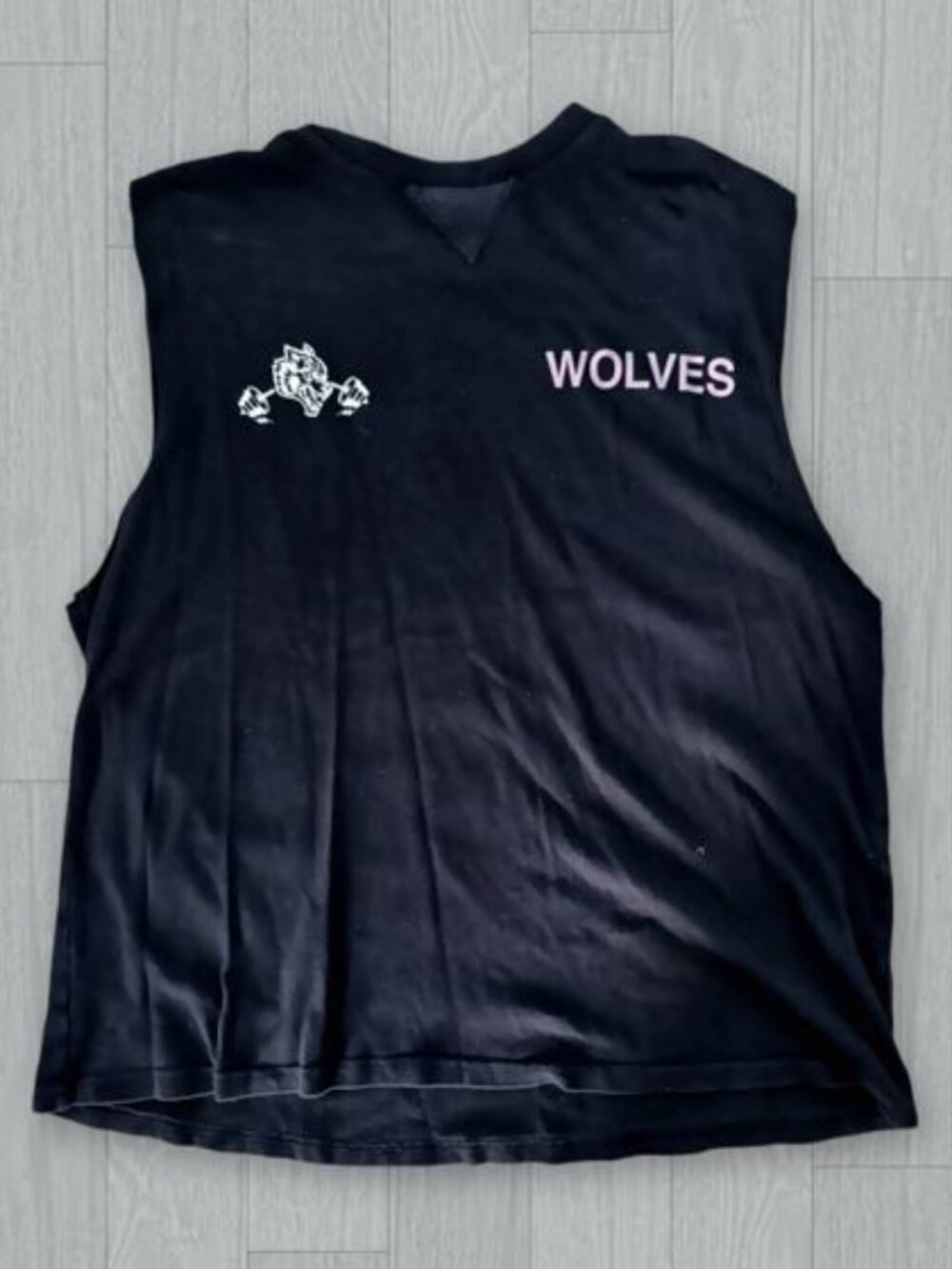 Darc Sport Black Wolves Tank Top Men's Size XL Gym Workout Tank